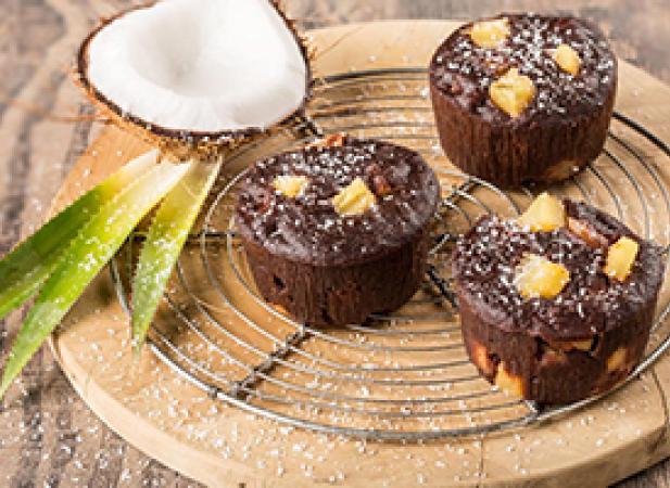 Moelleux ananas chocolat noix de coco Cookeo