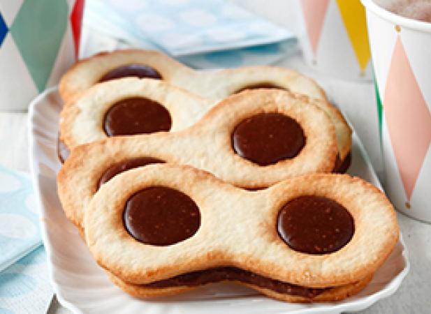 Sablés « lunettes » au chocolat au lait