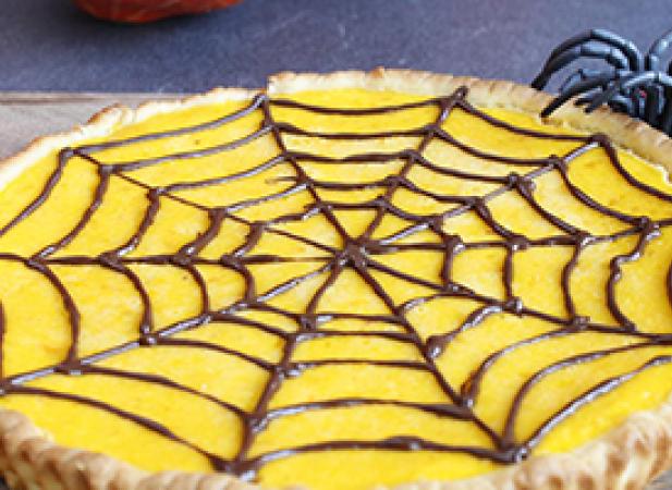 Tarte orange potimarron d'halloween