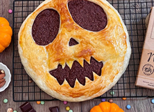 Citrouille d'halloween au chocolat