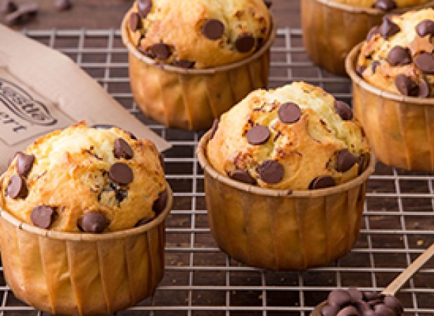 Muffins pépites de chocolat noir