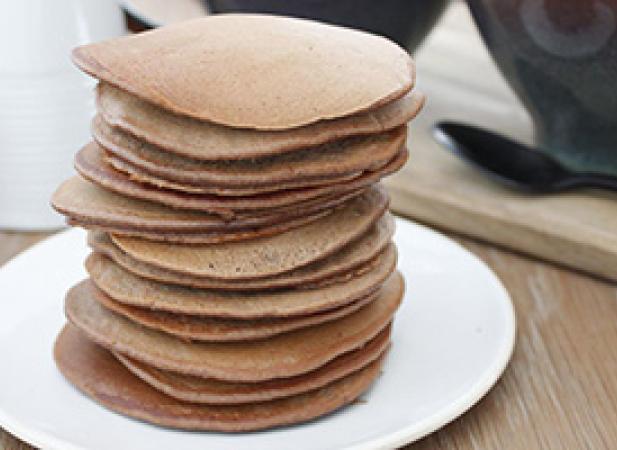 Pancakes au chocolat au lait bio