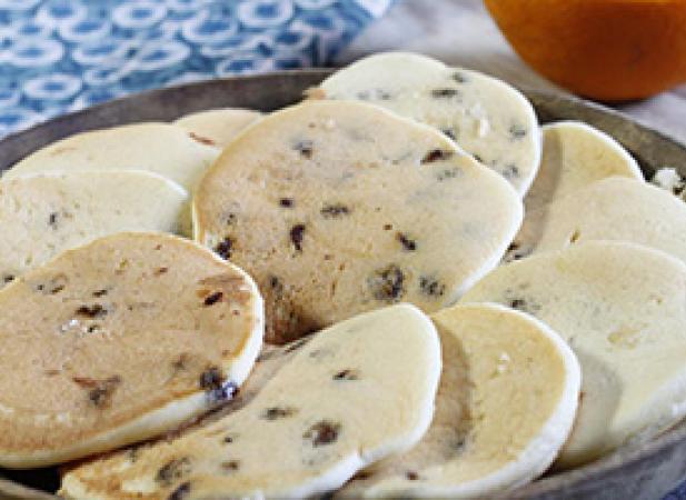 Pancakes aux pépites de chocolat au lait