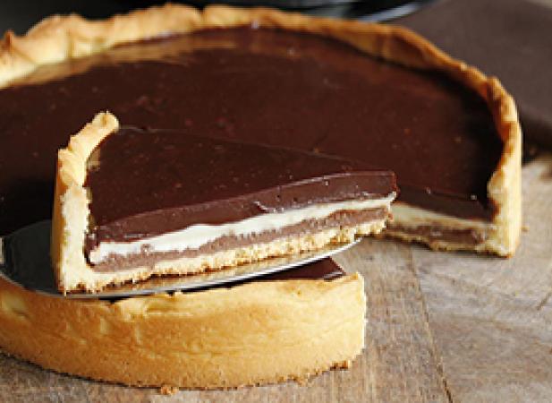 Tarte trois chocolats