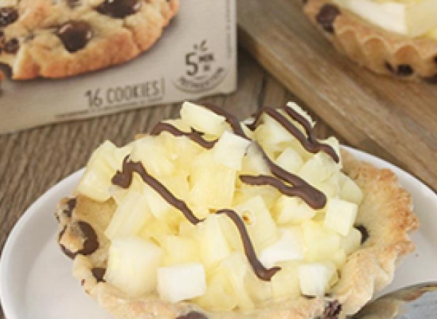 Cookies tartelettes à la crème de coco et ananas