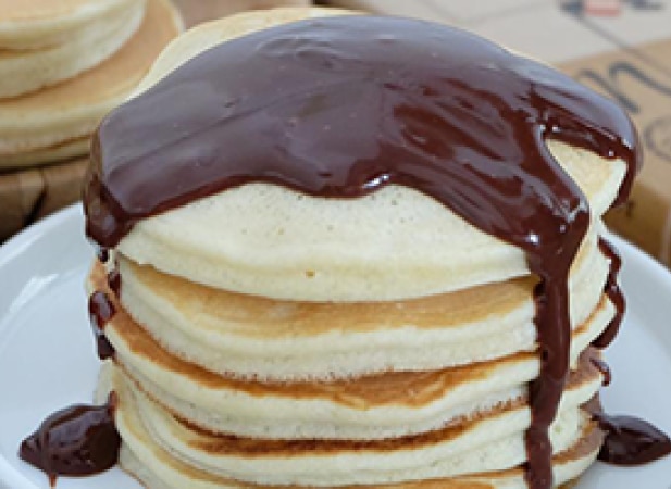 Pancakes moelleux sauce chocolat